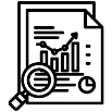 Business growth score icon
