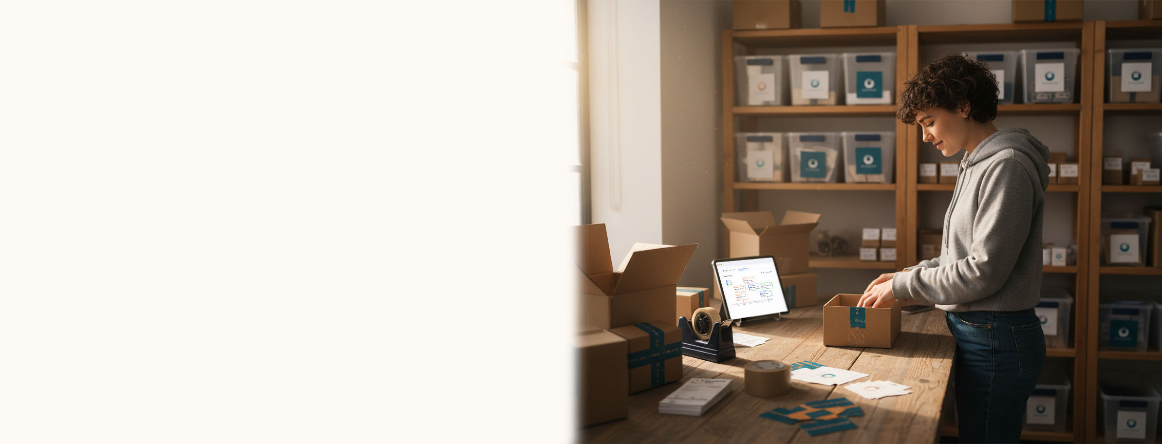 Startup founder planning business growth